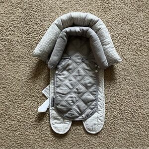 Eddie Bauer Gray Quilted Car Seat Insert with Head Support